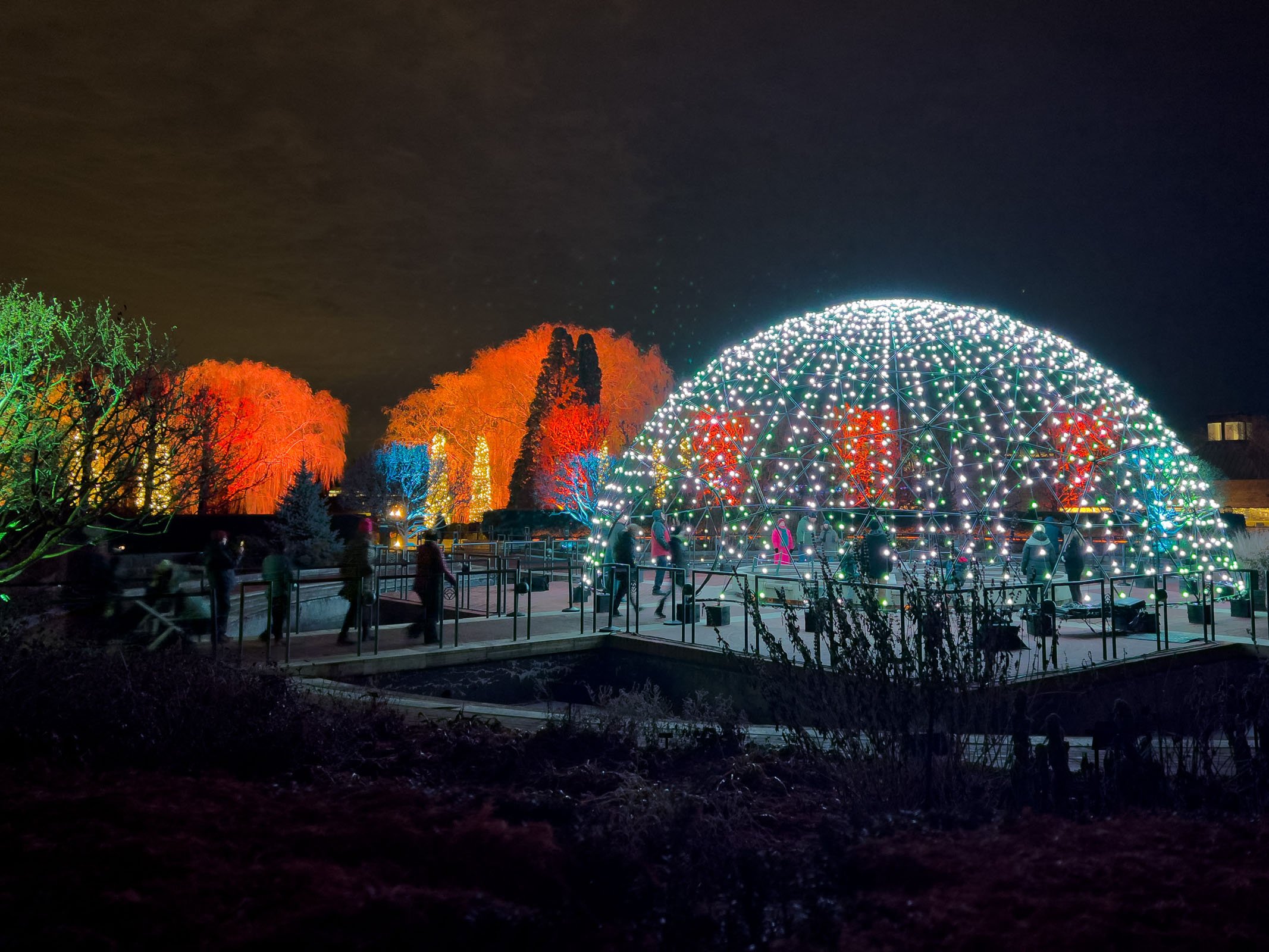 2023 Lightscape Preview Chicago Botanic Garden